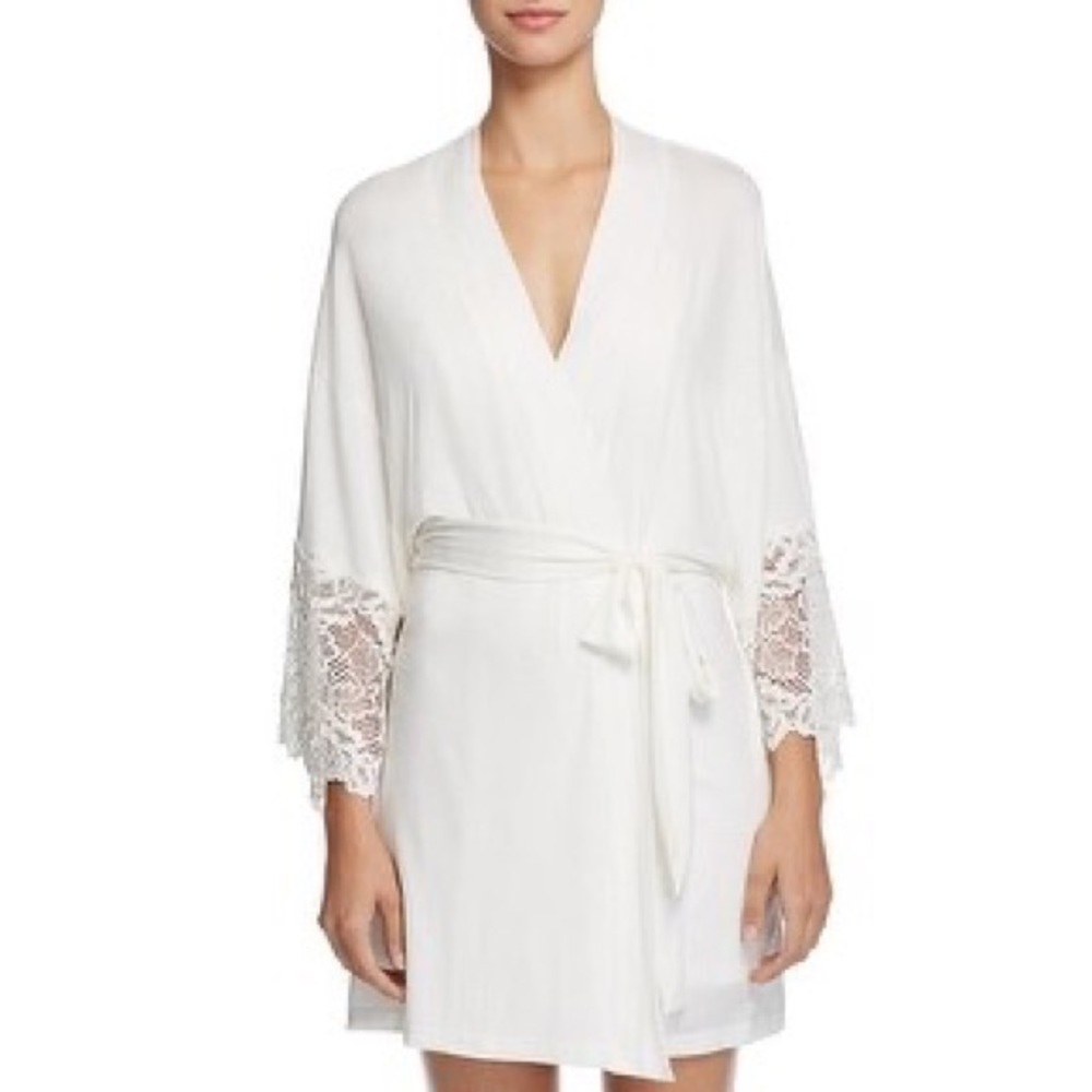 Flora Nikrooz bridal robe with lace